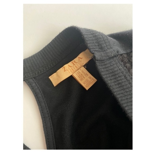 Zara trafaluc sleeveless black blouse Small - Picture 3 of 7